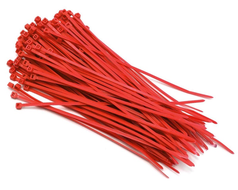 Hellermann Tyton HellermannTyton T50R2M4UL 8" Red Plenum UL Rated Cable Ties - 1000PK - Image 1